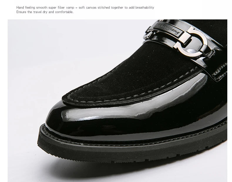 Men's Dress Shoes Trend Office Social Leather Shoes For Men Large Size 48 Casual Business Wedding Formal Shoes Male