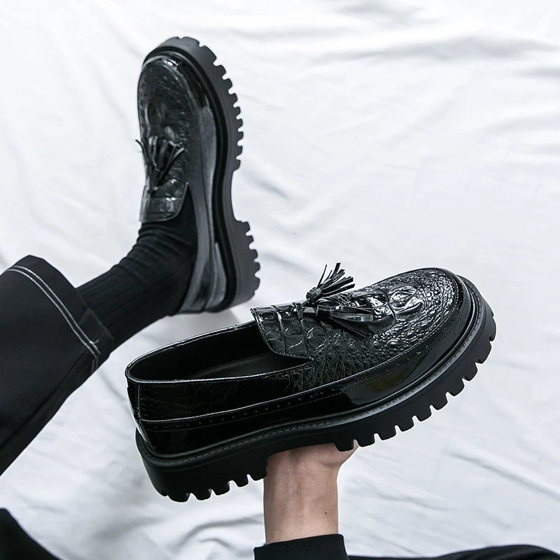 Mens Loafers Shoes Slip on Dress Shoes for Men Patent Leather  Business Casual Driving Prom Party Wedding Comfortabl Shoes