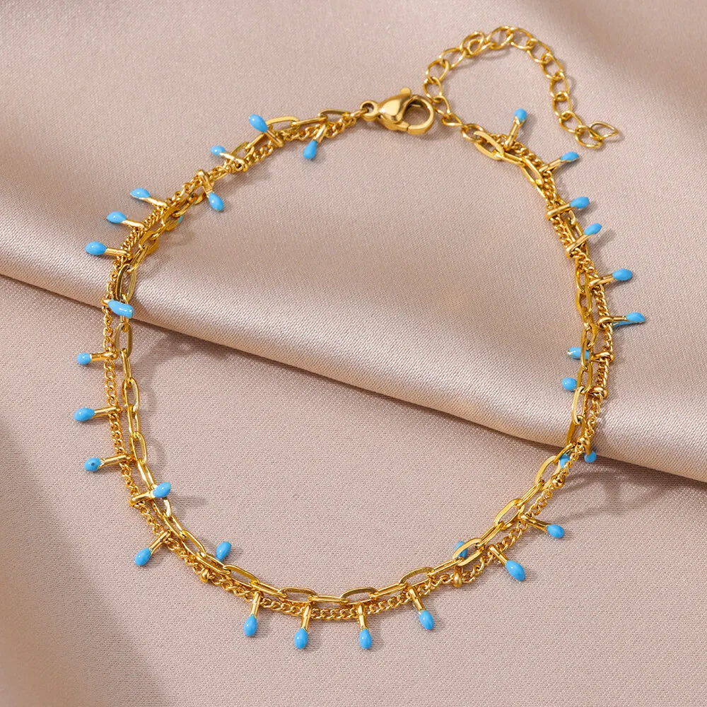 Anklets for women Foot bracelet women summer accessories Bracelet on the leg stainless steel ankle chain Jewelry