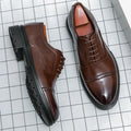 Men’s Dress Shoes High Quality Business British Social Formal Leather Shoes For Men Block Party Wedding Business Office Shoes