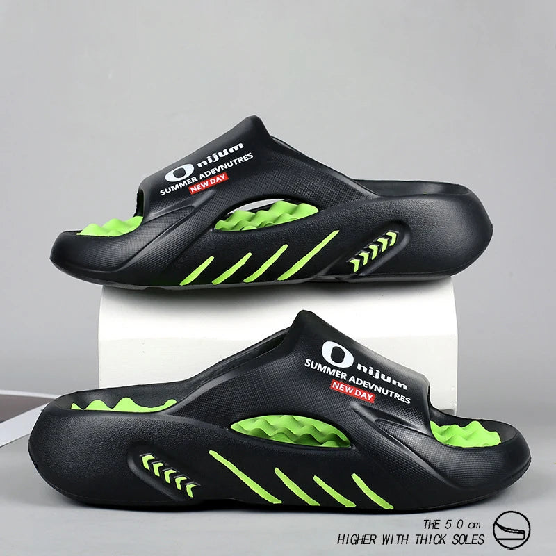 Men's Sandals 2025 Summer  New Arrival Dual-Tone Soft-Sole Outdoor Sports "Step-in Comfort" Beach Large Size Sandals