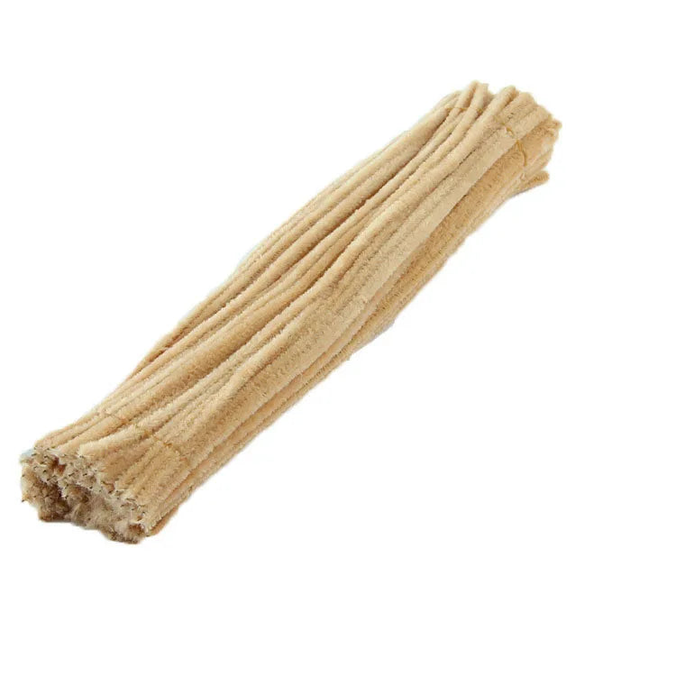 100/200/300/500/1000pcs DIY Plush Chenille Sticks Stem Pipe Cleaner HandCraft part for Spring Xmas Halloween Newyear Easter