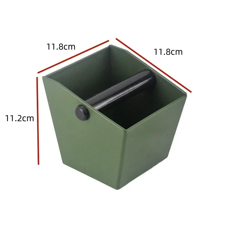 Coffee Knock Box Espresso Grounds Container Coffee ABS Bucket Anti Slip Powder Beveled Residue Barista Accessories Maker Tools