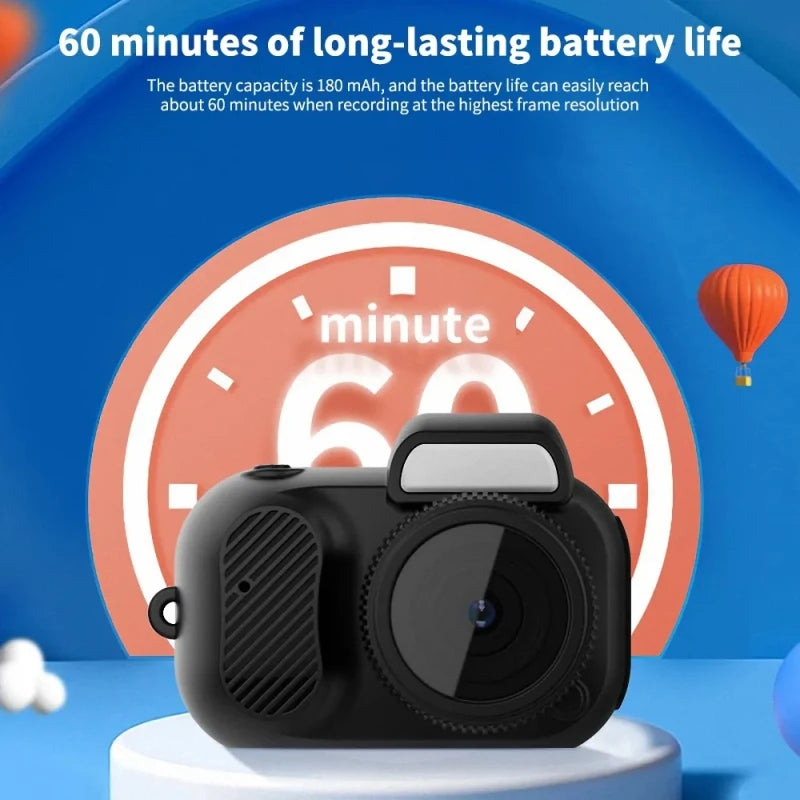 Retro Mini Camera with Screen Indoor Home Outdoor 1080p HD Portable Very Small Camera Video  Support TF Card Holiday Gifts