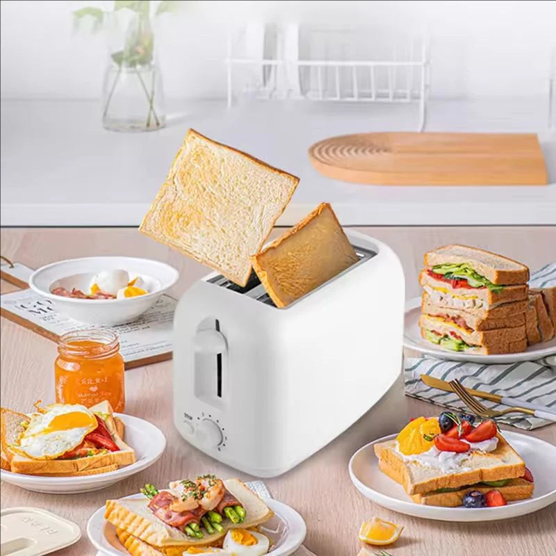 Home Toaster 6 Modes 2 Slice Bread Toast Maker Automatic Breakfast Machine One-Click Operation Sandwich Maker 110V/220V