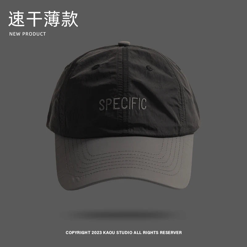 Sun-Poof Peaked Cap Men's Spring and Summer Thin Contrast Color Baseball Cap Female Hip Hop Fashion Sun Hat