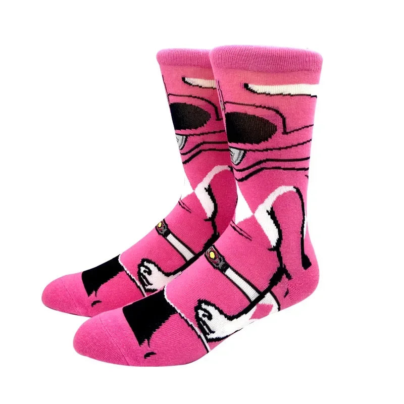 New Design Long Men Socks High Quality Comfortable Cartoon Characters Men and Women Fashion Happy Funny Socks Anime Socks