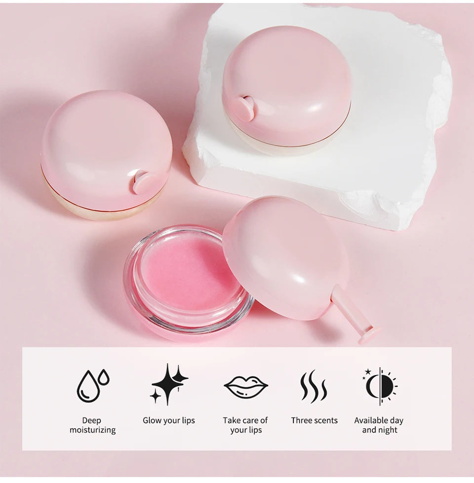 Lip Treatment Balm Hydrate Visibly Plump Lips Exfoliating Clean Moisturizer Makeup Beauty Health Care Products Skin Care Gift