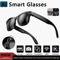 2026 AI Smart Glasses with 8MP Camera Video Recording 100+ Languages Translation Sunglasses Bluetooth Call Music Play Men Women