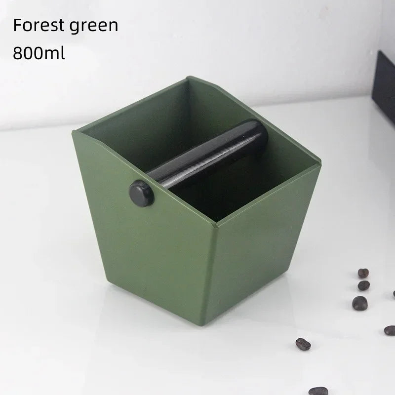 Coffee Knock Box Espresso Grounds Container Coffee ABS Bucket Anti Slip Powder Beveled Residue Barista Accessories Maker Tools