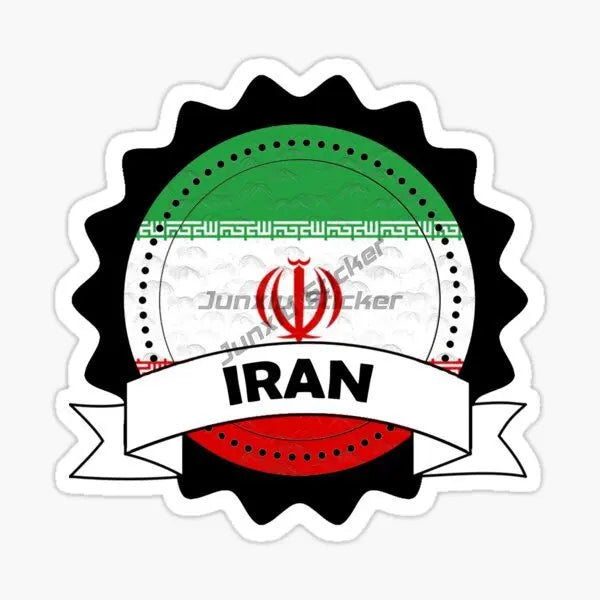 IRAN National Flag Car Sticker for Badge Bicycle Van Laptop Motorcycle Wall Car Window Glass Off-road Decal Customizable