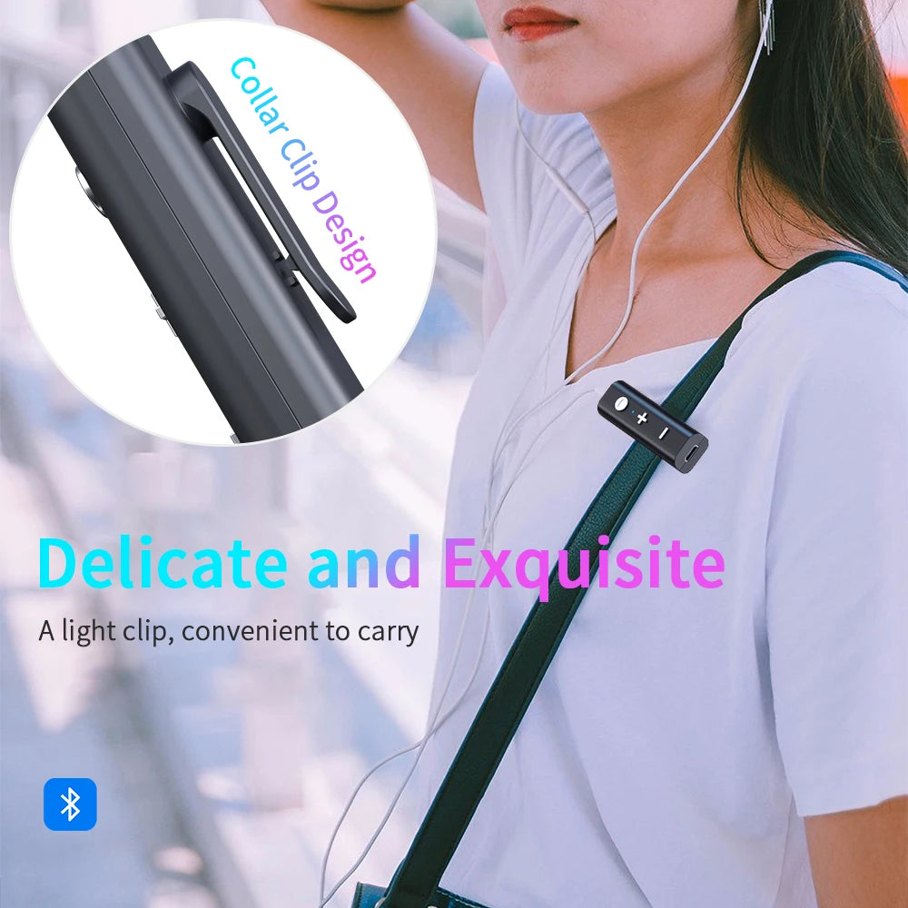 Wireless Adapter Bluetooth 5.0 Receiver 3.5mm AUX Earphone With HD Mic Bluetooth Audio Music Transmitter For Speaker Headphone