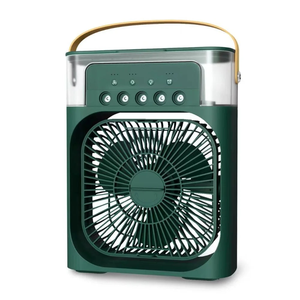 3 In 1 Fan AIr Conditioner Household Mini Air Cooler LED Night Light Portable Humidifier Air Adjustment Fan Office Home Fan