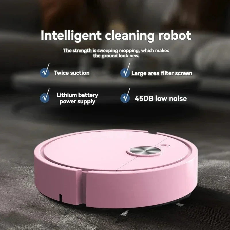 New 3 in 1 Smart Sweeping Robot Vacuum Cleaner 4000Pa Strong Suction For Bedroom Living Room Hard Floors Pet Hair Carpets