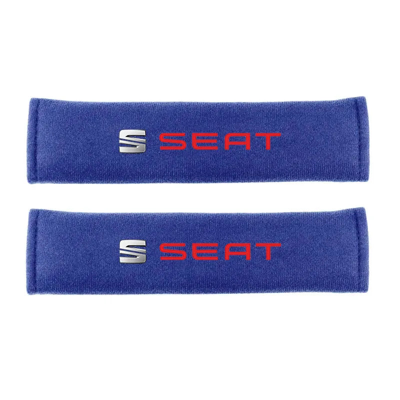 2Pcs Auto Car Cotton Seat Belt Cover Case for Seat Leon FR Cupra Ateca Ibiza 6P Arona Tarraco Arosa Toledo Auto Accessories