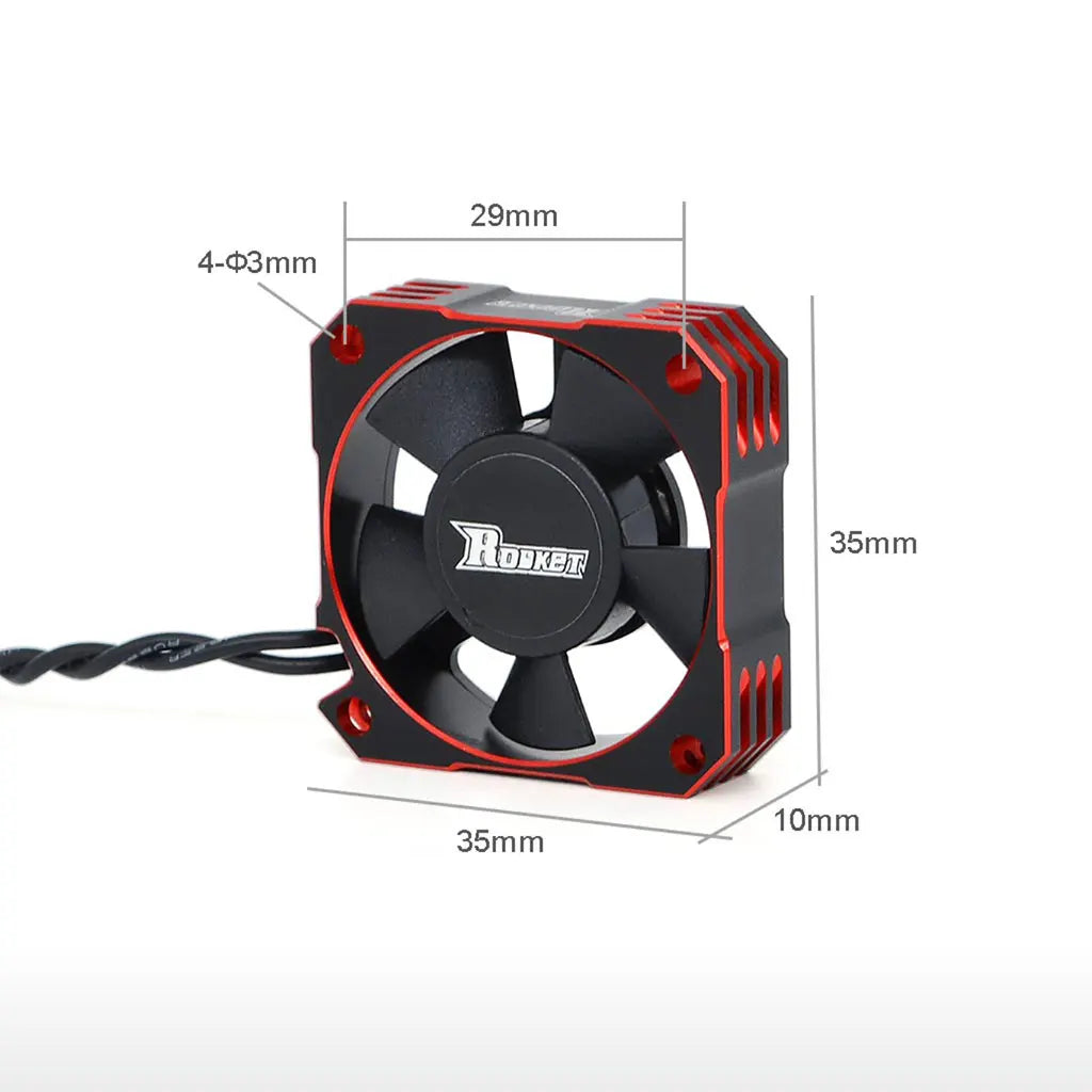 Rocket RC Fan 25mm 30mm 35mm 40mm 50mm SURPASS HOBBY Heat Dissipation Cooling Fan for For 1/10 1/8 Brushless Motor RC Car Part.