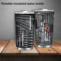 20oz Coffee Vacuum-insulated Flask Mechanic Toolbox Tumbler Cup With Lid Stainless Steel Mugs With Lid Double Wall Cups For Cold