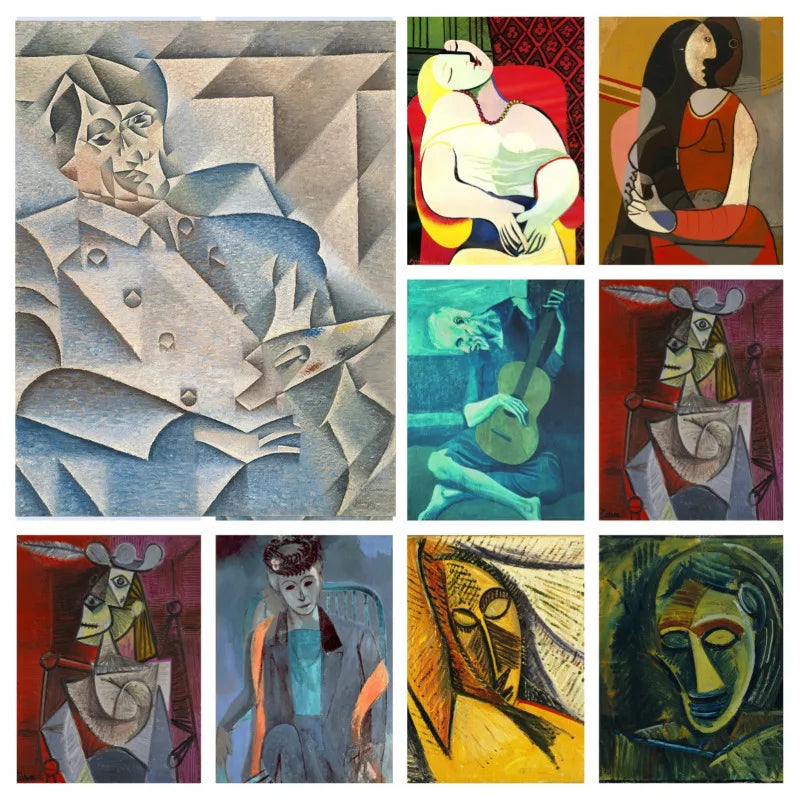 Pablo Picasso Famous Artwork Collection Poster Canvas Painting Abstract Vintage Wall Art For Gallery Living Room Home Decor