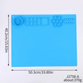 Silicone Painting Mat Kids Art Crafts Pads with Cup and Paint Brush Holder Palette DIY Handmade Mat