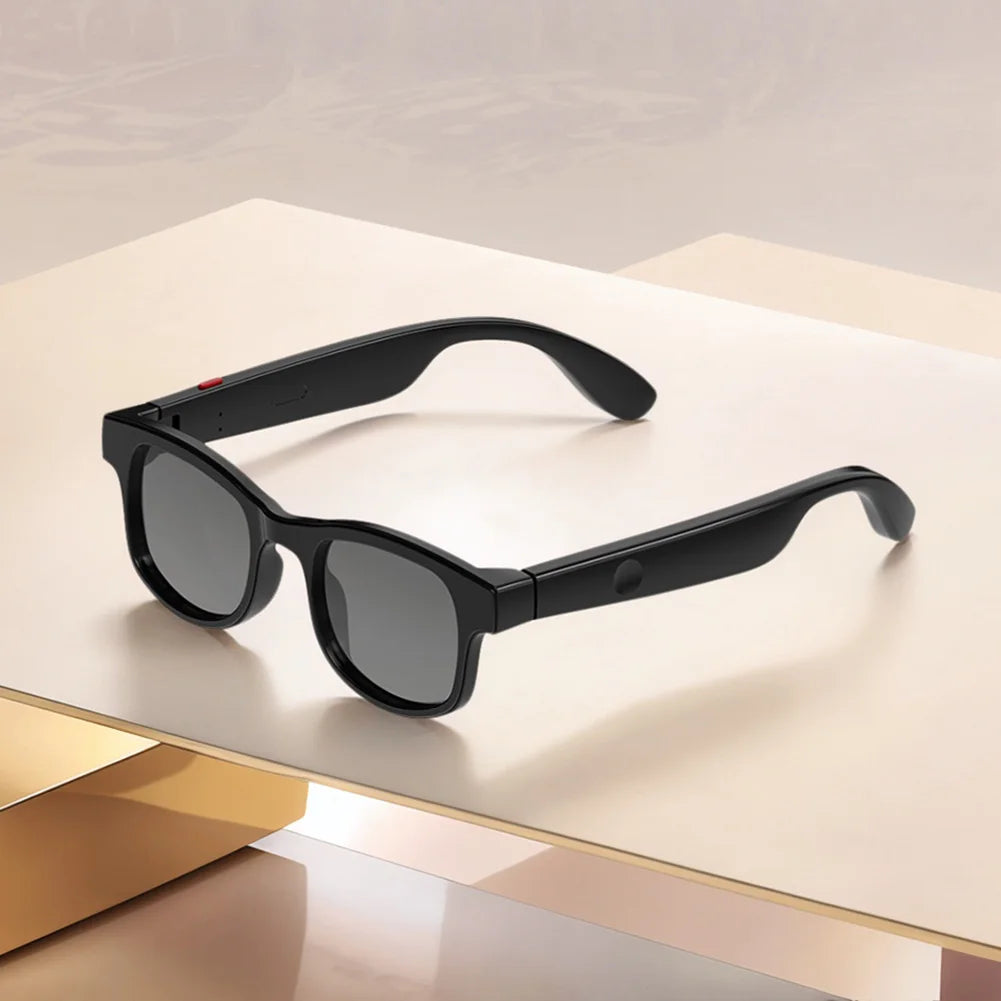 AI Translation Smart Glasses with 144 Language Smart Audio Sunglasses BT Glasses for Office Driving Cycling Outdoor Sports