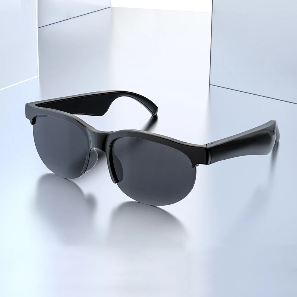 AI Intelligent Translation Glasses Bluetooth-Compatible 5.4 Smart Glasses Support 144 Languages Music Sunglasses for Men & Women