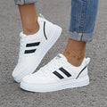 White Sneakers for Women, Casual Shoes, Versatile for Autumn, Trendy High-End Thick-Soled Breathable Shoes for Spring and Autumn