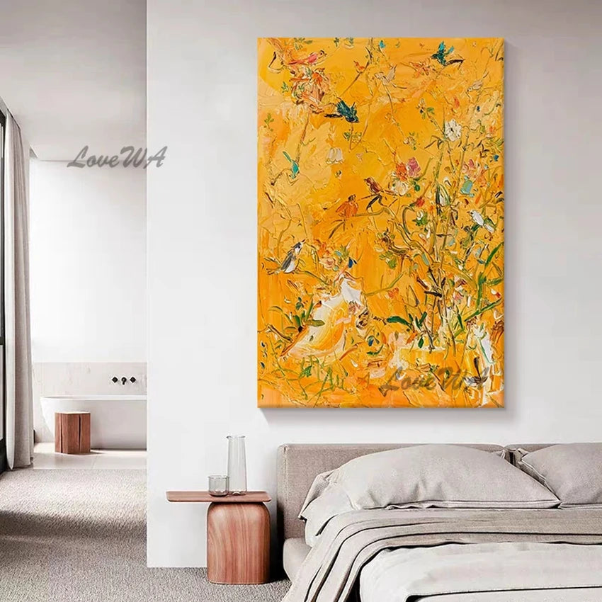 Abstract Oil Painting 100% Hand Painted Oil Paintings Wall Art Canvas Abstract Artwork Carving Art For Hotel Living Room Decor