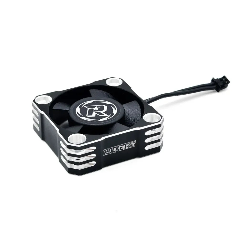 ROCKET-RC 25/30/35/40/50mm Metal Cooling Fan V2 32000/28000/21000/16000/10000RPM for 1/8 1/10 1/12 RC Car 540/550/3650 Motor ESC