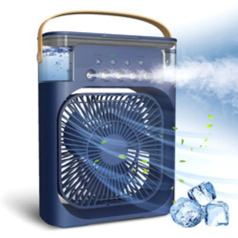 3 In 1 Fan AIr Conditioner Household Mini Air Cooler LED Night Light Portable Humidifier Air Adjustment Fan Office Home Fan
