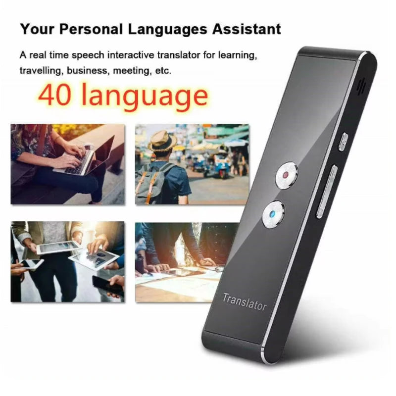 Wireless voice translation 40 languages multi-intelligence instant translation 2 real-time voice translation business travel
