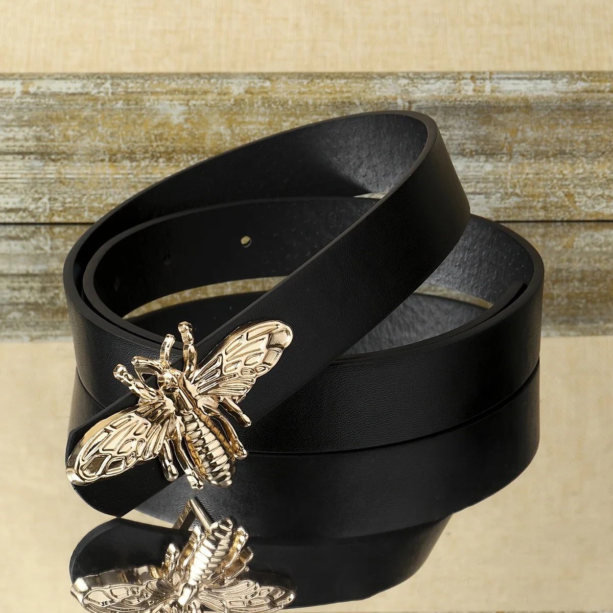 A Pair of Women's Double-Sided Thin Belts for Women with Skirts, High-End Belts, Women's Trouser Belts