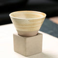 1Pack Ceramic Coffee Cup with Base 100mlCreative Triangular Cone Porcelain Cup Funnel Coffee Tea Cup Set Personalized Coffee Cup
