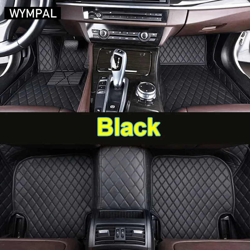 Car Mats For VW VW Passat CC 2008~2016 Floor Rug Set Auto Interior Parts Carpet Pad Luxury Leather Mat Car Accessories