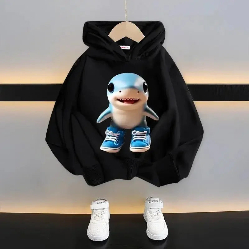 Autumn Cute Italian Brainrot Print Children's Hoodies Funny Cartoon Graphic Kids Fashion Girl Sweatshirts Casual Boy Pullover