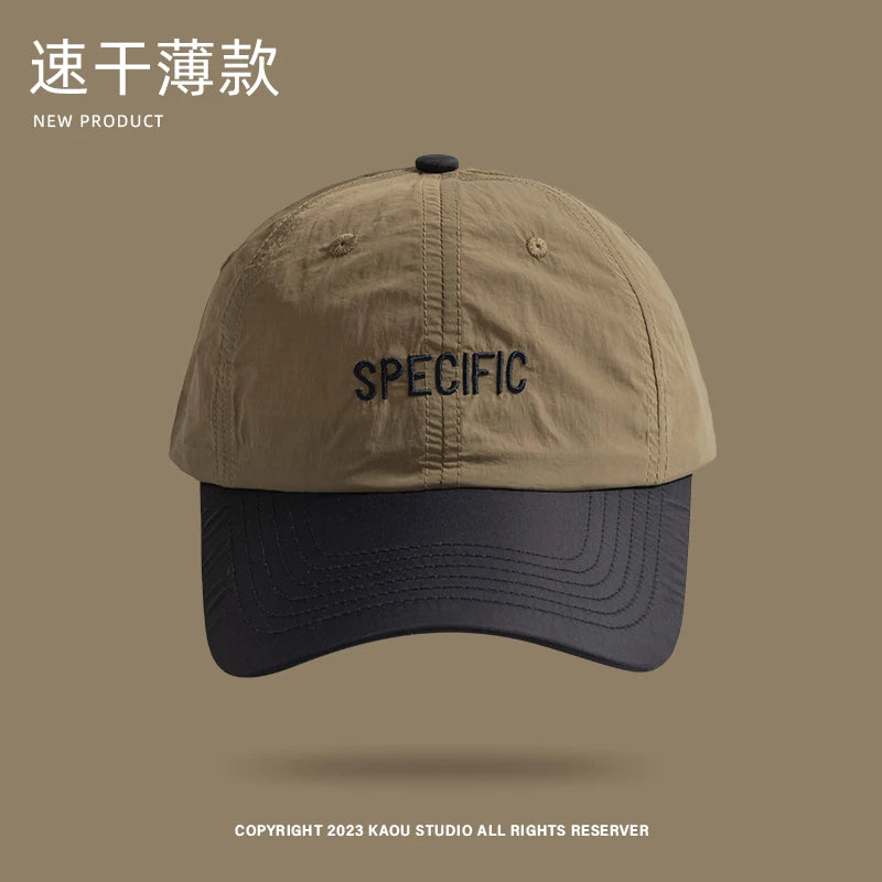 Sun-Poof Peaked Cap Men's Spring and Summer Thin Contrast Color Baseball Cap Female Hip Hop Fashion Sun Hat