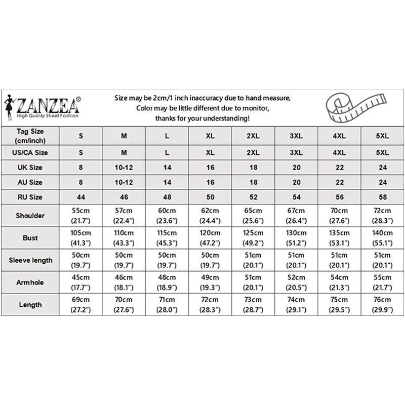 ZANZEA Casual Loose Lantern Sleeves Sweatshirts Women's Fashion Ruffled Trim O-Neck Zip-Up Hoodies Solid Color Woman Clothes 3XL
