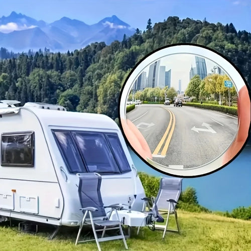 2Pcs Car Mirror HD Convex Mirror Blind Spot Auto Rearview Mirror 360 Degree Wide Angle Vehicle Parking Rimless Mirrors