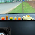 Auto Interior DIY Mini Cat Lemon Tea Coffee Scene Car Dashboard Ornaments Accessory