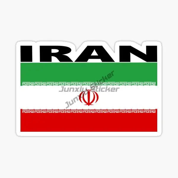 IRAN National Flag Car Sticker for Badge Bicycle Van Laptop Motorcycle Wall Car Window Glass Off-road Decal Customizable