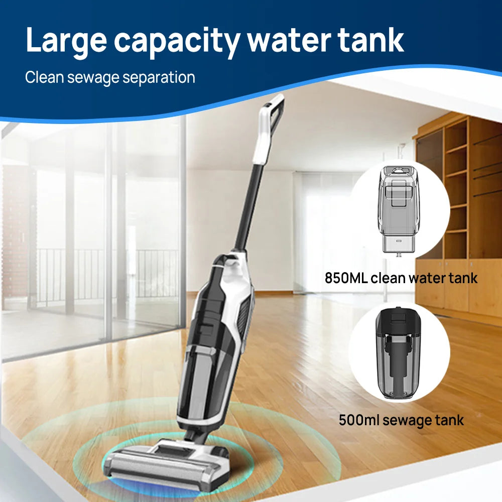 Lightweight Wet Dry Cordless Bagless Upright Vacuum Cleaner for Carpet Hard Floor Cleaning
