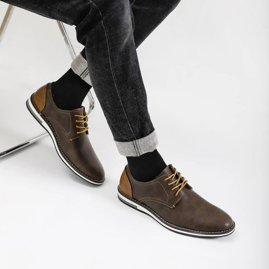 Men Shoes Comfortable Brand Fashion 2025 Leather Shoes Men #Kd4163