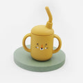 New cartoon 120ML Baby Silicone Sippy Cup BPA-Free Portable Storage Snack Container Feeding Cup  Leakproof trainer cup