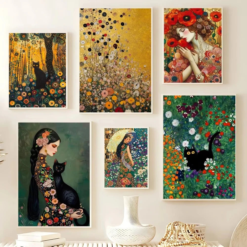 DIY Oil Painting By NumberGustav Klimt Art Home Decoration Wall Living Cafe Bar Room Decor Marvel Gift Frameelss