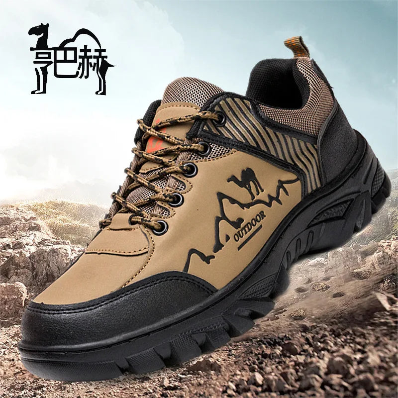 Men's Outdoor Sports Shoes Casual Waterproof Non-Slip Work Boots Warm Cotton Trendy Shoes Breathable Comfortable All-Season - Free Item Weekend (50% off).