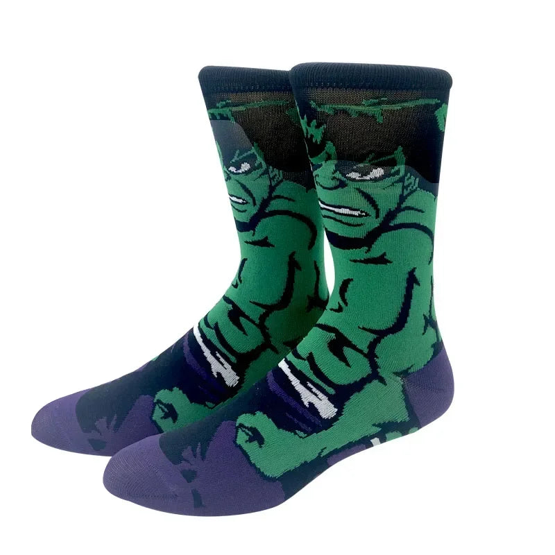 New Design Long Men Socks High Quality Comfortable Cartoon Characters Men and Women Fashion Happy Funny Socks Anime Socks