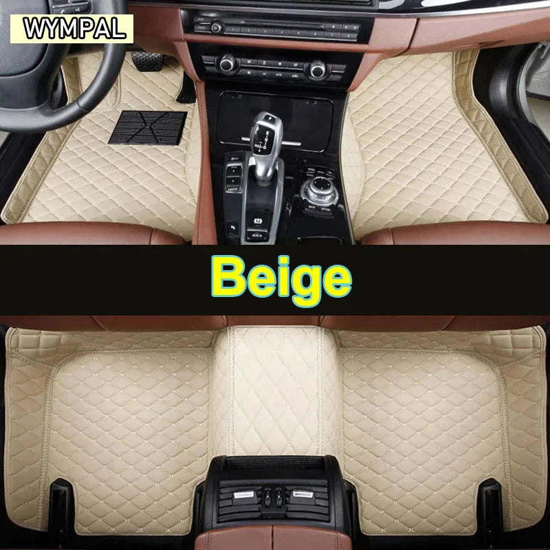 Car Mats For VW VW Passat CC 2008~2016 Floor Rug Set Auto Interior Parts Carpet Pad Luxury Leather Mat Car Accessories