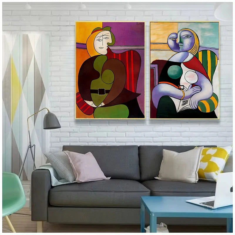 Pablo Picasso Famous Artwork Collection Poster Canvas Painting Abstract Vintage Wall Art For Gallery Living Room Home Decor