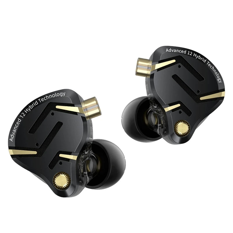 KZ ZS12 PRO 2 1DD+5BA  Flagship-Grade Super Linear Hybrid Wired Headphones 3.5mm/typec Detachable Cable HIFI Gaming Headest