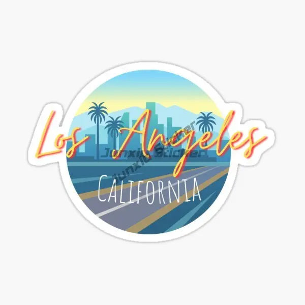 Los Angeles, California, USA Beautiful Scenery Vinyl Self-adhesive Car Sticker Window Bumper Premium Laptop Wall Accessories