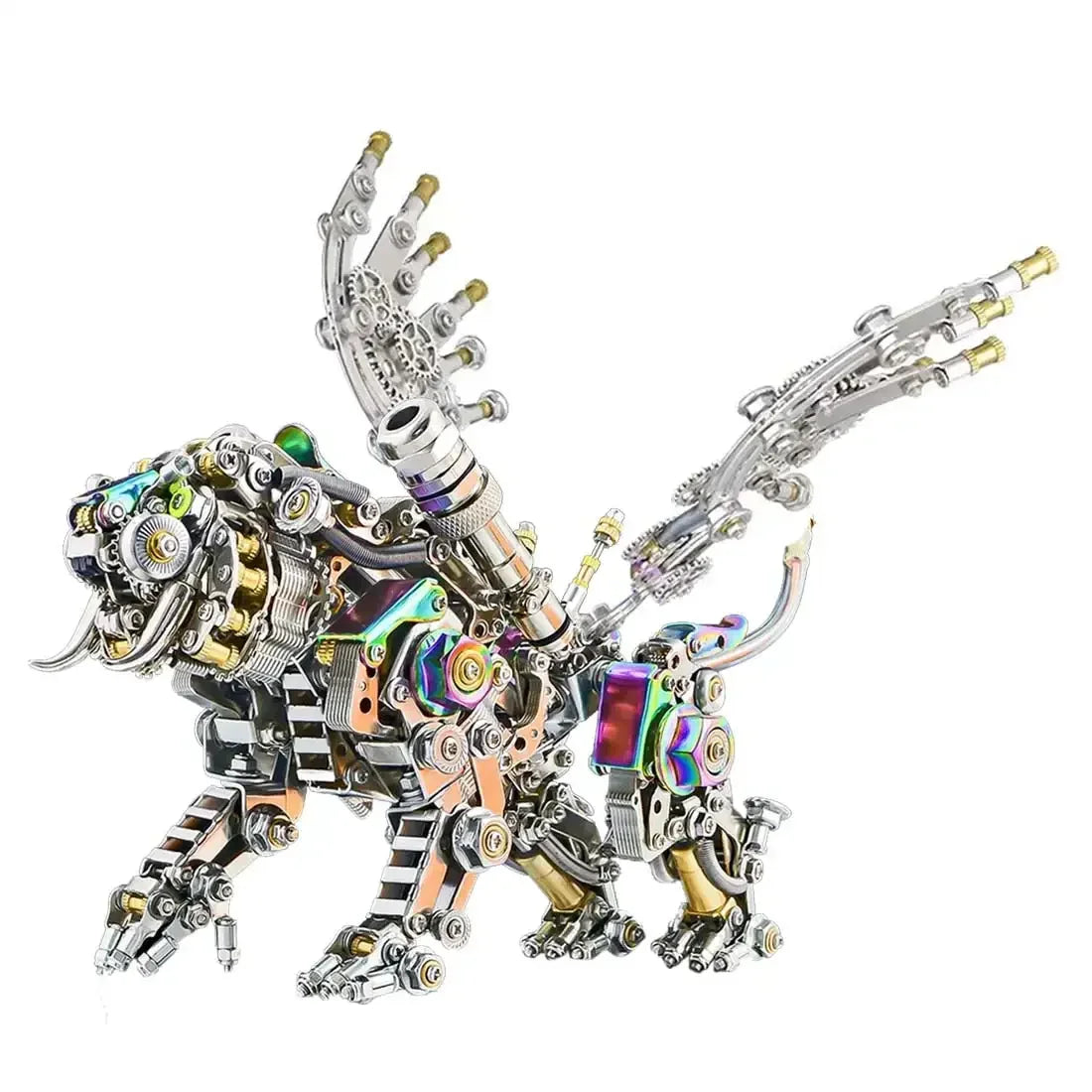 700pcs+ Bengal Tiger  3D Mechanical Metal Assembly Model Kits DIY Mechanical Puzzle Animal Toys For Children Adults